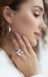 Кольцо Скифская Этника Капля 925 37-11102s-5020k