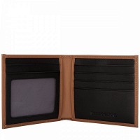Мужской  кожаный кошелек Smith & Canova 90015 Asquith (Black-Tan)