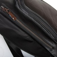 Мужская кожаная сумка слинг BRETTON 9186-68 black