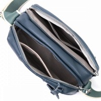 Молодежная женская кожаная сумка через плечо Vintage 22595 