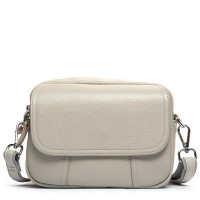 Женский молодежный кожаный клатч ALEX RAI 3904 pale grey