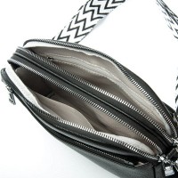 Женский молодежный кожаный клатч ALEX RAI 99092 black