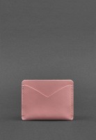 Женская кожаная визитница 5.0 розовая BN-KK-5-PINK-PEACH