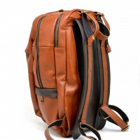 Кожаный мужской рыжий рюкзак TARWA gb-7340-3md