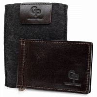 Кожаный зажим для купюр GRANDE PELLE 11403