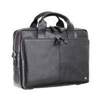 Мужская кожаная сумка с RFID защитой Visconti ml30 blk