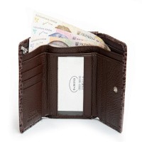 Женский лаковый кожаный кошелек PE DR. BOND PEW214 brown