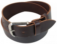 	Мужской кожаный ремень под джинсы Skipper 1434-50 темно-коричневый