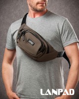 Мужская сумка на пояс Lanpad deep khaki
