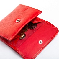 Женский кожаный кошелек Bright DR. BOND WS-33 red