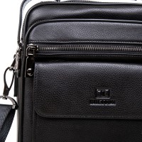 Мужская кожаная сумка через плечо BRETTON 5015-3L black