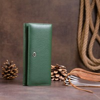 Женский кожаный кошелек ST Leather 19240 Зеленый