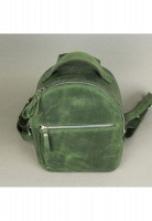 Рюкзак  женский  кожаный Groove S зеленый винтажный TW-GROOVE-S-GREEN-CRZ