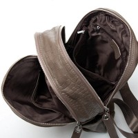 Женский кожаный рюкзак ALEX RAI 95518-9 khaki