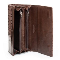 Женский лаковый кожаный кошелек PE DR. BOND PEW501-2 brown
