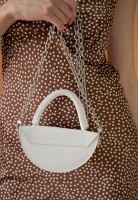Женская кожаная мини-сумка Сhris micro белая TW-CHRIS-MI-WHITE