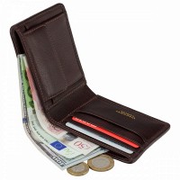 Мужской кожаный кошелек Visconti PT107 Sergio (Tan/Brown)
