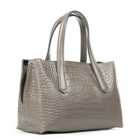 Женская кожаная сумка ALEX RAI 8815 khaki croco