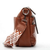 Женская кожаная сумка через плечо ALEX RAI 8269 khaki