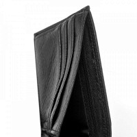 Мужской кожаный зажим для купюр BE BRETTON 168-R24C black