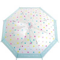 Детский зонт-трость механический HAPPY RAIN прозрачный U48558-4