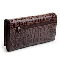 Женский лаковый кожаный кошелек PE DR. BOND PEW501 brown