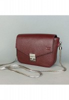 Женская кожаная сумка The Wings Yoko бордовая флотар TW-YOKO-MARS-FLO