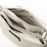 Женский молодежный кожаный клатч ALEX RAI 29012 l.beige