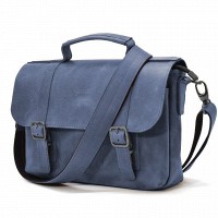 Мужской кожаный синий портфель TARWA RК-6008-3md