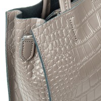 Женская кожаная сумка ALEX RAI 1564 grey croco