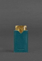 Кожаный кард-кейс BlankNote 8.0 малахит bn-kk-8-malachite