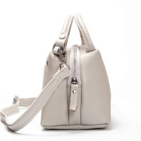 Женский молодежный кожаный клатч ALEX RAI F-5504 pale grey