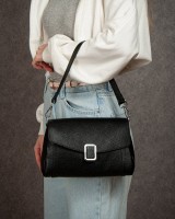 Женская кожаная сумка ALEX RAI 93055 black