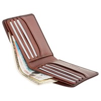Кожаный мужской кошелек Visconti AT58 Milo c RFID (Burnish Tan)