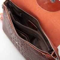 Женская кожаная сумка через плечо ALEX RAI 9346 camel