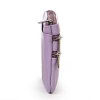 Женская кожаная косметичка-ключница Cosmetic A-00141 l-purple