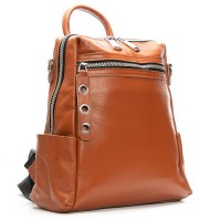 Женский кожаный рюкзак ALEX RAI 8781-9 camel