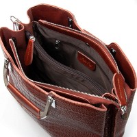 Женская кожаная сумка классическая ALEX RAI 1540-1 camel