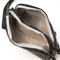 Женский молодежный кожаный клатч ALEX RAI 99084 black