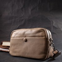 Молодежная женская кожаная сумка через плечо Vintage 22437 