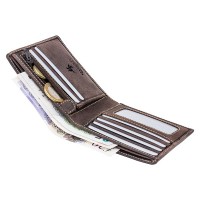 Кожаный мужской кошелек Visconti 707 Shield (Oil Brown)