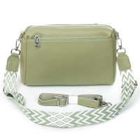 Женская кожаная сумка ALEX RAI 8958 green