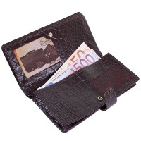 Мужской коричневый кожаный кошелек DESISAN SHI069-19