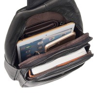 Мужской кожаный рюкзак на одно плечо JD4013A John McDee