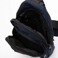 Мужская тканевая сумка-слинг Lanpad 63746 blue