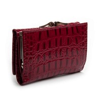 Женский лаковый кожаный кошелек PE DR. BOND PEW214 red