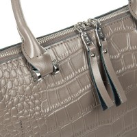 Женская кожаная сумка ALEX RAI 8542 khaki croco