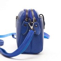 Женский молодежный кожаный клатч ALEX RAI 88085 royal blue