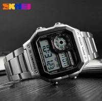 Мужские наручные спортивные часы Skmei RIPPLE SILVER (1335S )