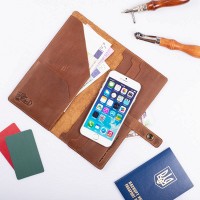Тревел-кейс из кожи Hi Art TC-01 Shabby Dingo Let's Go Travel